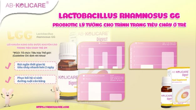 Lactobacillus rhamnosus GG Probiotic ly tuong cho trinh trang tieu chay o tre